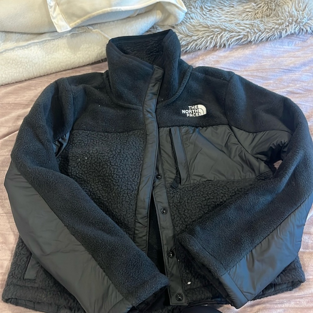 The North Face girls fleece - black size M(10)